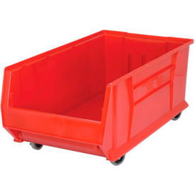 Quantum Mobile Hulk Plastic Stacking Bin 16-1/2""W x 29-7/8""D x 11""H Red