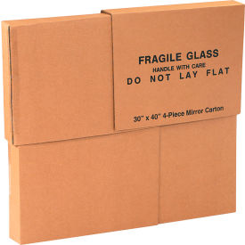 Global Industrial™ Mirrors Boxes 30""L x 3-1/2""W x 40""H Kraft