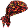Ergodyne® Chill-Its® 6710CT Evap. Cooling Triangle Hat w/ Built-In Cooling Towel Flames