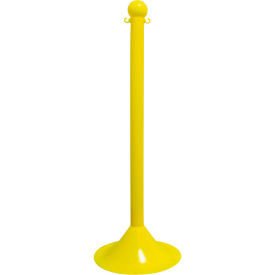 Mr. Chain Light Duty Plastic Stanchion Post 41""H Yellow