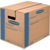 Bankers Box® SmoothMove Prime Small Moving Boxes 16""L x 12""W x 12""H Kraft/Blue 10/Pack
