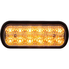 Buyers LED Rectangular Amber Strobe Light 10-30 VDC - 12 LEDs - 8891600