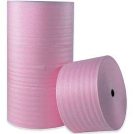 Global Industrial™ Anti Static Air Foam Rolls 24""W x 250'L x 1/4"" Thick Pink 3 Rolls
