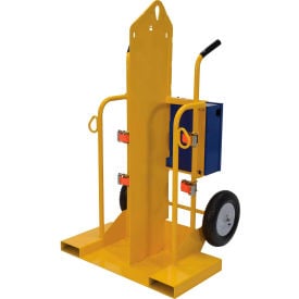 Welding Cylinder Cart CYL-2 Pneumatic Wheels 28 x 36-1/4 x 69-1/8