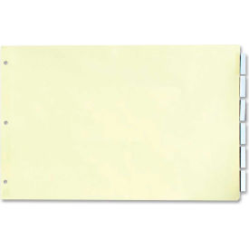 Stride Insertable Index Divider 11""x17"" 5 Tabs Manila/Clear