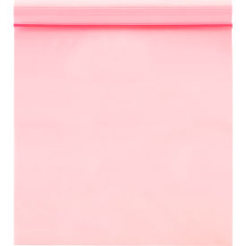 Global Industrial ™ Reclosable Anti Static Bags 12""W x 12""L 4 Mil Pink Pack of 500
