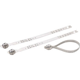 Brady#174; Rolled Edge Ball Seal 8-1/2""L Silver 100/Pack