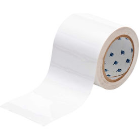Brady® 104371 ToughStripe Floor Marking Tape Polyester 4""W X 100'L White