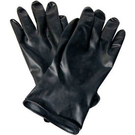 Honeywell® Chemical Resistant Gloves Smooth Grip Butyl 13 Mil Thick Size 7 Black