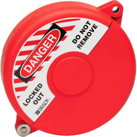 Brady® 65564 Gate Valve Lockout 10"" to 13"" Diameter With Danger Label Polypropylene