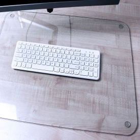 Desktex® Glass Desk Pad - 19"" x 24""