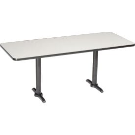 Interion® Breakroom Table 72""L x 36""W x 29""H Gray
