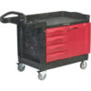 Rubbermaid® Mobile Workcenter w/4 Drawers 750 lb. Capacity 49""L x 26""W x 38""H Black