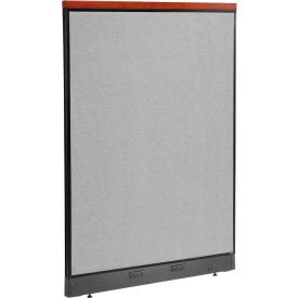 Interion® Deluxe Electric Office Partition Panel 48-1/4""W x 65-1/2""H Gray