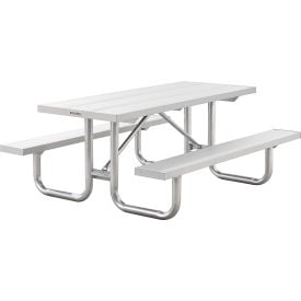 Global Industrial™ 6' Heavy-Duty Aluminum Picnic Table