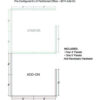 Interion® Pre-Configured Office Cubicle 8'W x 8'D x 60""H Add-On Kit Gray