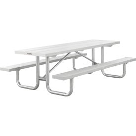 Global Industrial™ 8' Heavy-Duty Aluminum Picnic Table