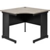 Interion® 36""W Corner Desk - Rustic Gray