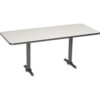 Interion® Breakroom Table 60""L x 30""W Gray