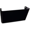 Universal Recycled Wall File Add-On Pocket Plastic Black