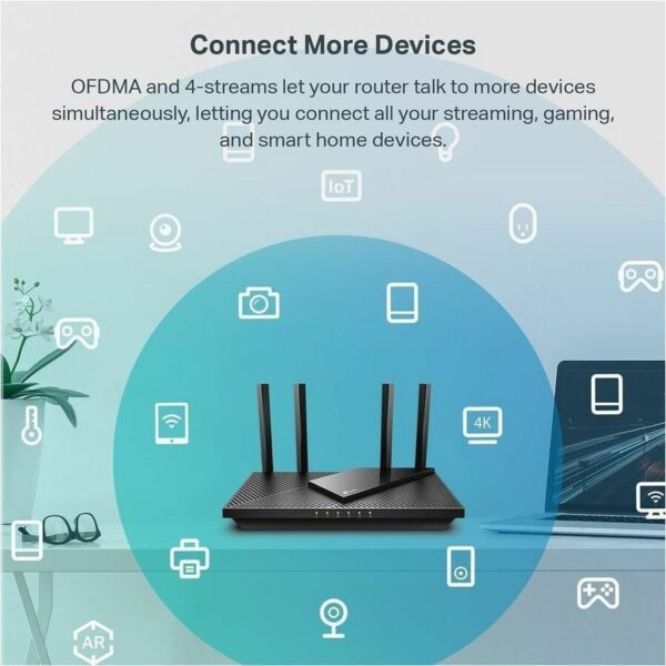TP-Link Archer AX55 - Wi-Fi 6 IEEE 802.11ax Ethernet Wireless Router