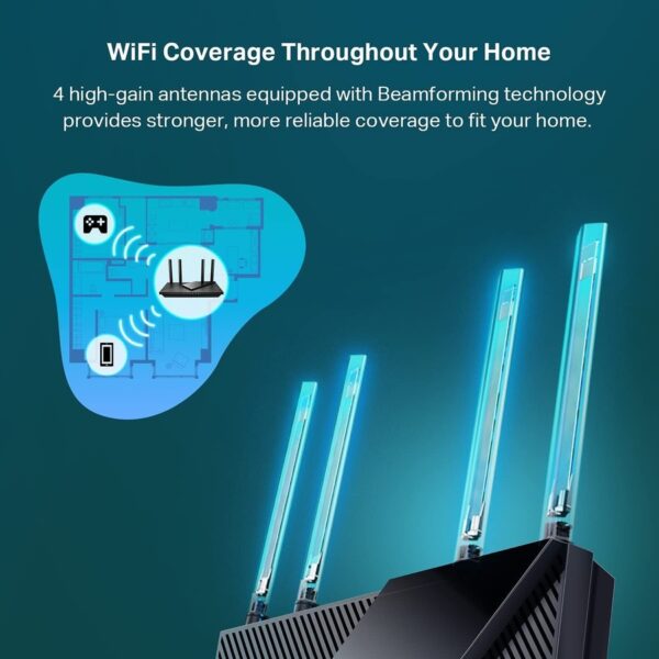 TP-Link Archer AX55 - Wi-Fi 6 IEEE 802.11ax Ethernet Wireless Router