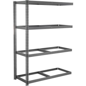 Global Industrial 4 Shelf Extra Heavy Duty Boltless Shelving Add On 72""W x 30""D x 60""H No Deck