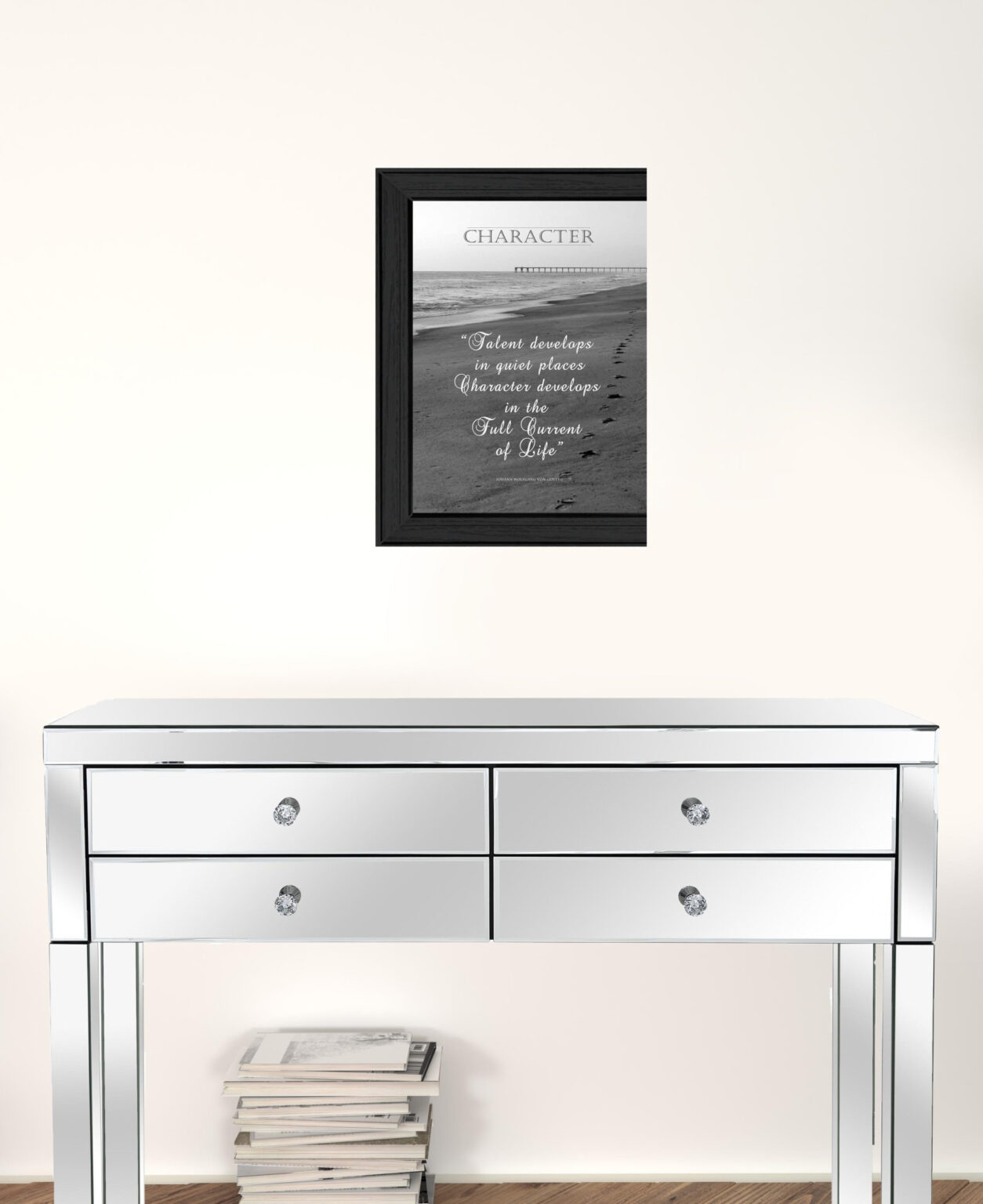 Character 5 Black Framed Print Wall Art