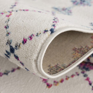 10' Cream Ikat Area Rug