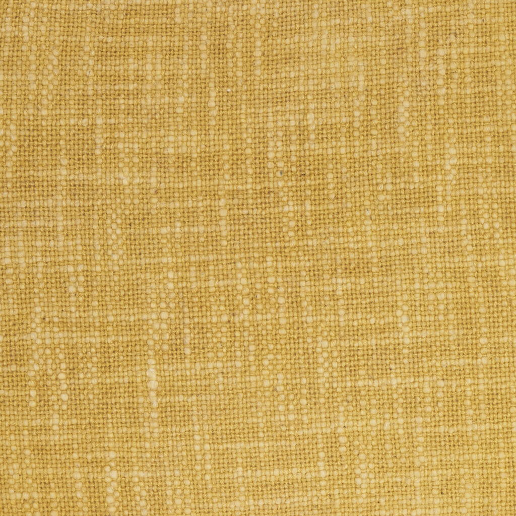 24" X 14" Yellow Linen Cotton Zippered Pillow With Fringe