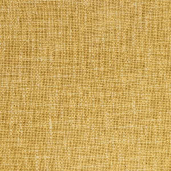 24" X 14" Yellow Linen Cotton Zippered Pillow With Fringe