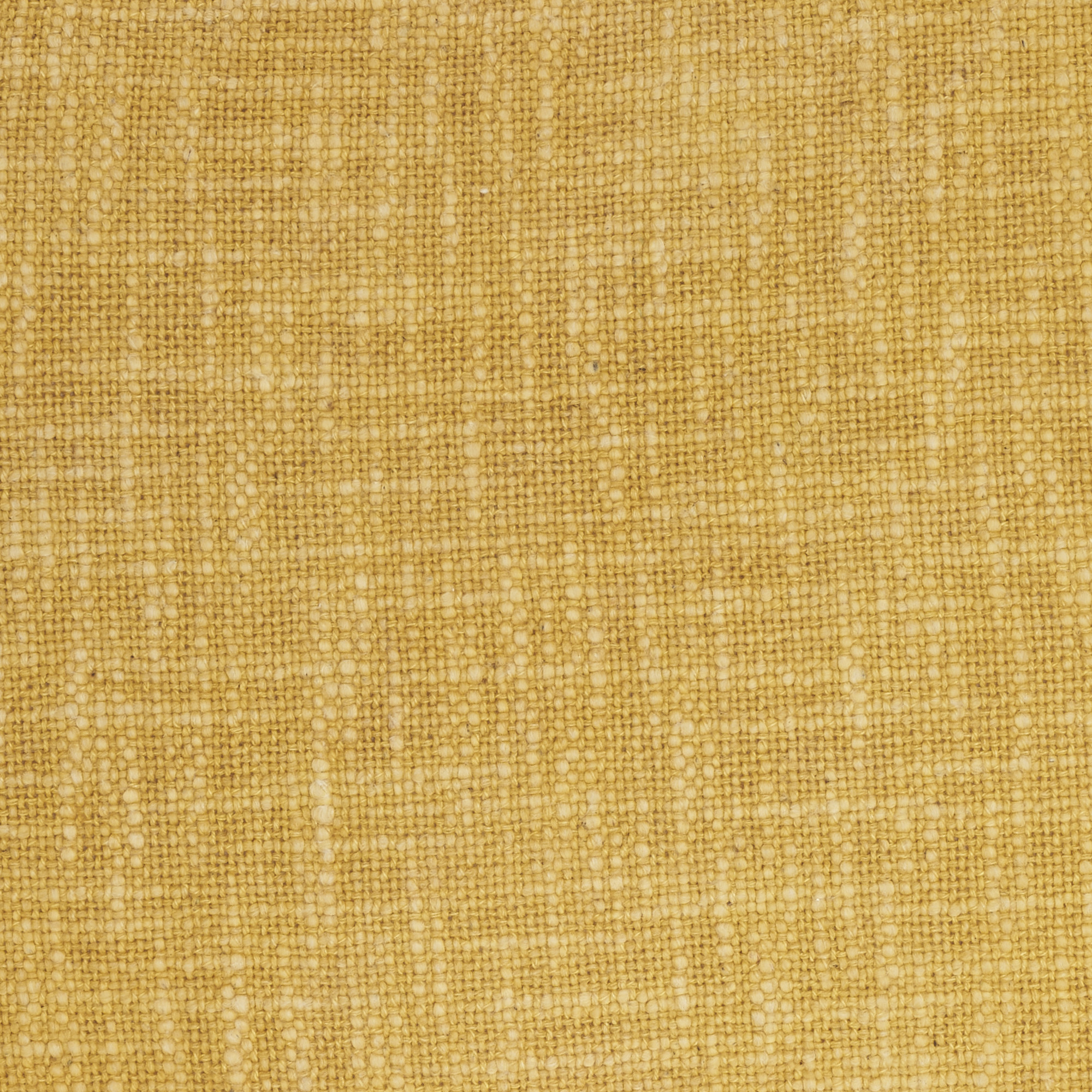 24" X 14" Yellow Linen Cotton Zippered Pillow With Fringe