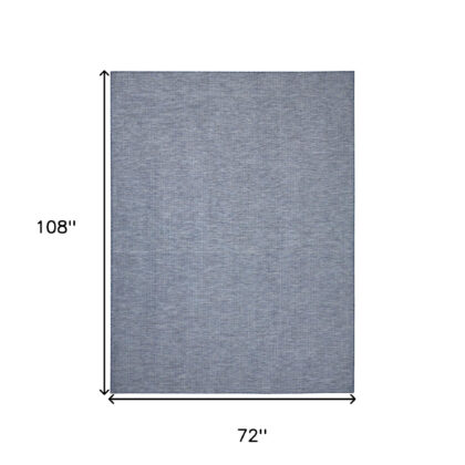 6' X 9' Navy Blue Indoor Outdoor Area Rug