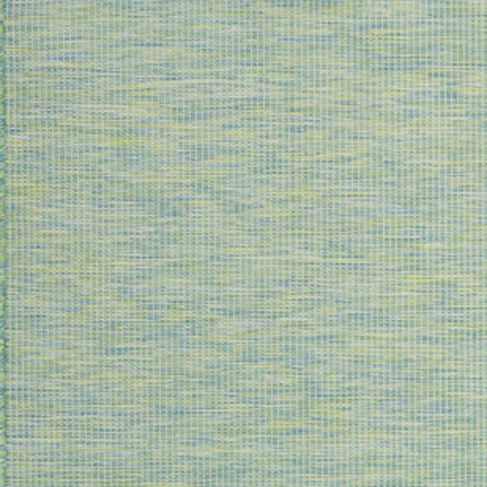 8' X 10' Blue and Green Indoor Outdoor Area Rug