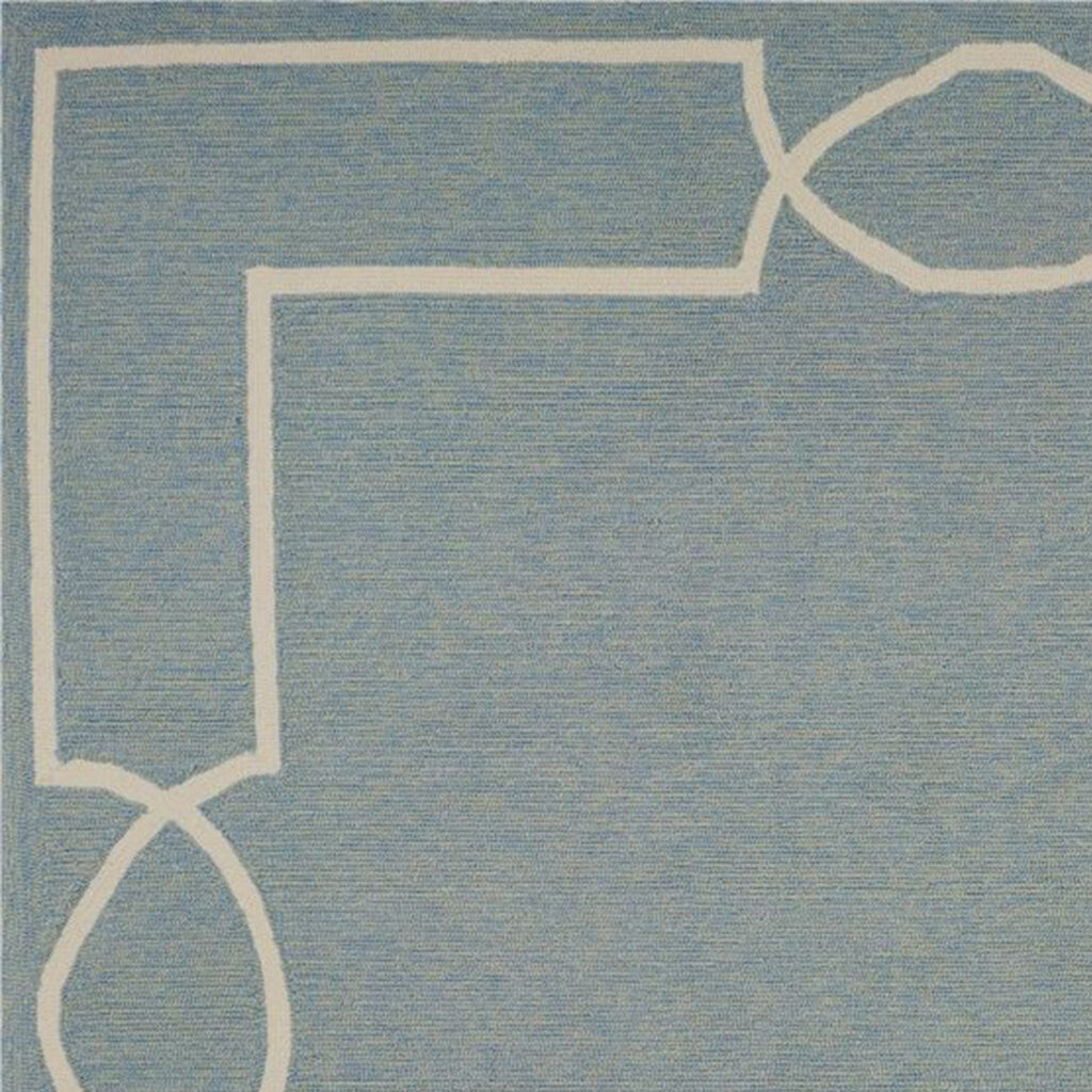 7' Square Uv Treated Polypropylene Spa Area Rug