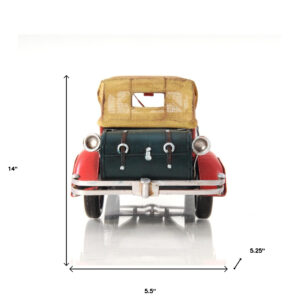 c1933 Vintage Red Duesenberg Model J Sculpture