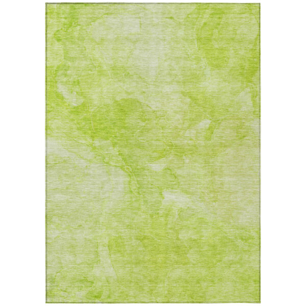 10' X 14' Artichoke Green And Lime Green Nautical Washable Indoor Outdoor Area Rug