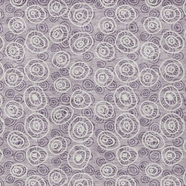 10' X 14' Lavender Purple And Ivory Geometric Washable Indoor Outdoor Area Rug