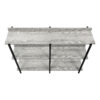 34" Black And Gray End Table With Three Shelves
