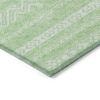 3' X 5' Lime Green And Green Southwestern Washable Indoor Outdoor Area Rug