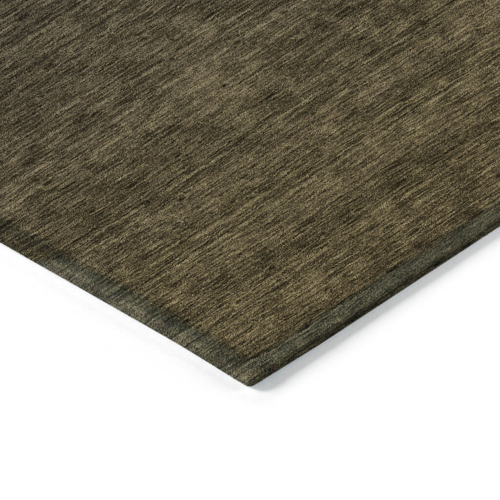 5' X 8' Gray And Brown Abstract Washable Indoor Outdoor Area Rug