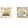 Set Of Two Nursery Pictures White Framed Print Wall Art