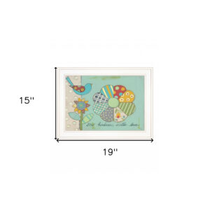 Sow Kindness Scatter Love 1 White Framed Print Wall Art