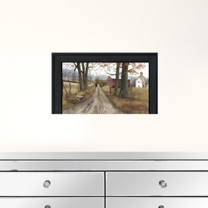 The Road Home 2 Black Framed Print Wall Art