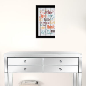 Who You Think You Are 3 Black Framed Print Wall Art