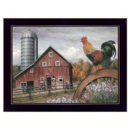 Good Morning Vermont 1 Black Framed Print Wall Art