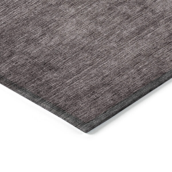3' X 5' Gray Charcoal And Brown Ombre Washable Indoor Outdoor Area Rug