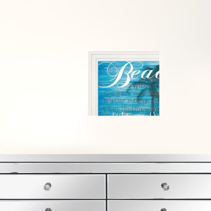 Set Of Two Beach Life 1 White Framed Print Wall Art