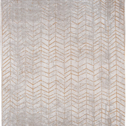 3' X 5' Gray and Yellow Chevron Non Skid Area Rug
