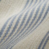 10' X 14' Blue Ivory And Tan Striped Dhurrie Hand Woven Stain Resistant Area Rug